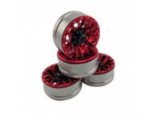 DTCW01902A Hobby Details 1.9 Beadlock Red Black Hub 4 pc