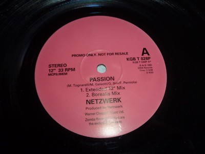 NETZWERK - Passion - 1995 UK 4-Track 12'' Vinyl Single - DJ Promo
