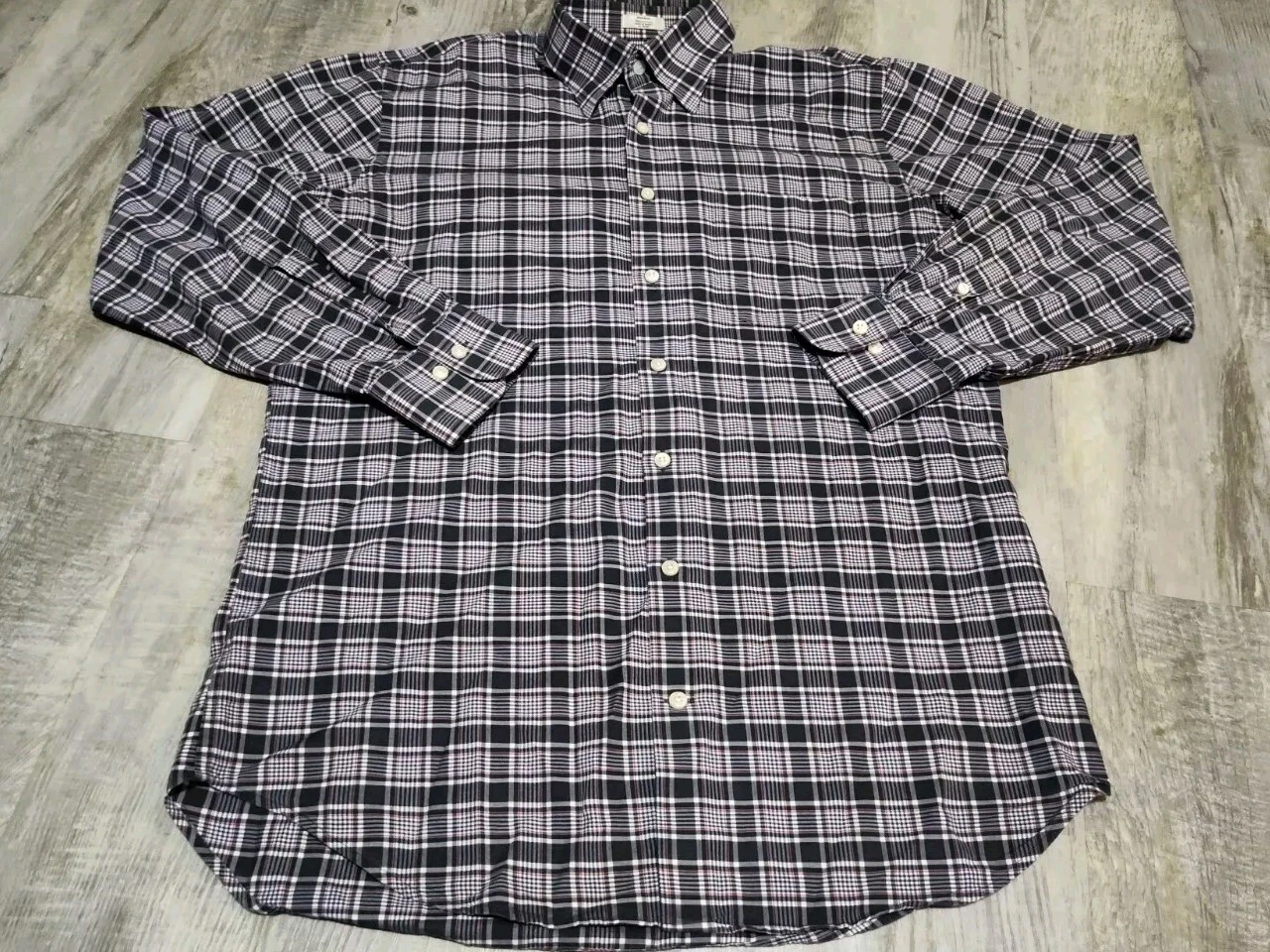 Peter Millar Flannel Shirt Mens Medium Plaid Button Up Long Sleeve Outdoor