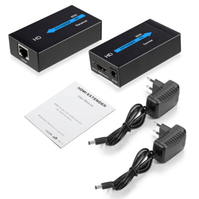 Conversor Hdmi Rj45 Extensor Hdmi A Utp Cable Hdmi Conversor Hdmi