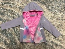 Free Country Girl's Softshell Jacket With Hood Full Zip Size 4