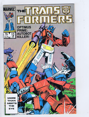 Transformers #12 Marvel Pub 1986 Optimus Prime: Autobot Killer