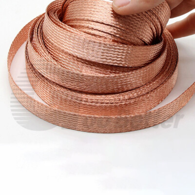 Tinned Copper / Pure Copper Metal Shielding Braided Wire Sleeving 2mm - 28mm