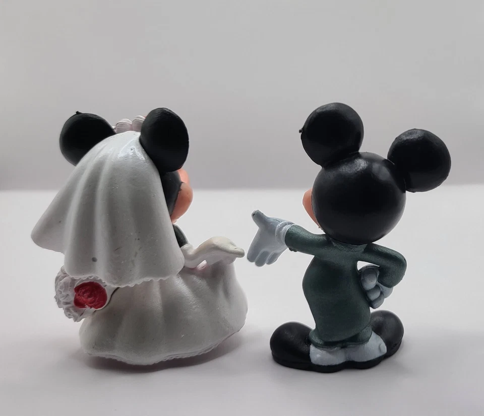 1 Set Disney Micky & Minnie Maus Hochzeit Figuren für Torte oder Deko - Bild 2 von 4