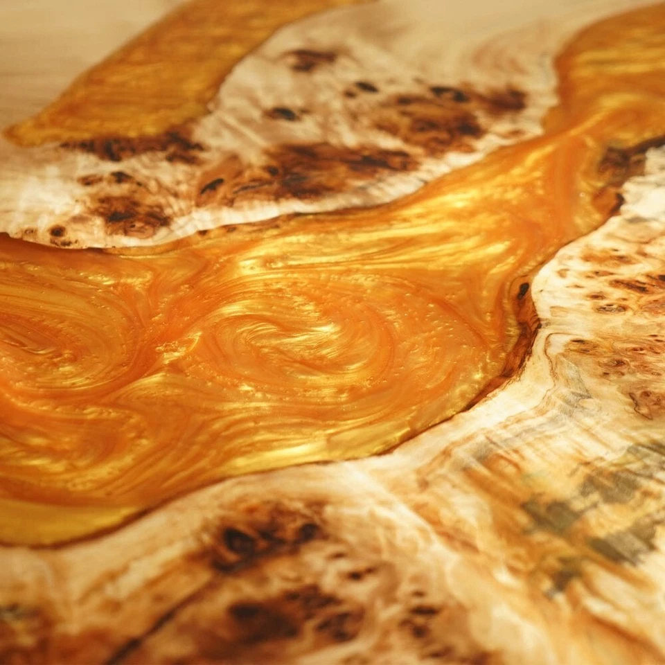 Custom Poplar Luxury Epoxy Resin Dining Table - Natural Charm Meets Modern Desig - Image 4 of 4