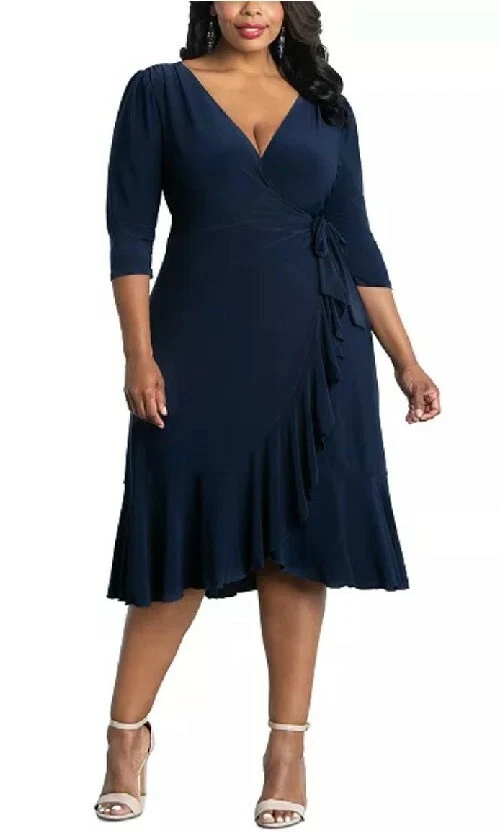 Kiyonna sales wrap dress