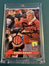 2001 Fleer Bob Knight Auto/Signed memoribilia Hawaii Trade Show