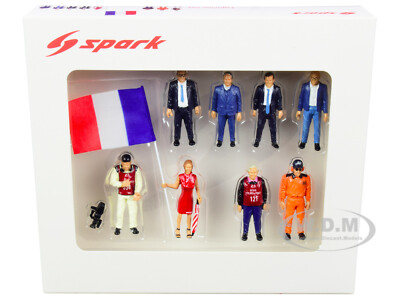 24H OF LE MANS (2018) 8 PC FIGURINE SET FOR 1/43 SCALE MODELS BY SPARK 43AC014
