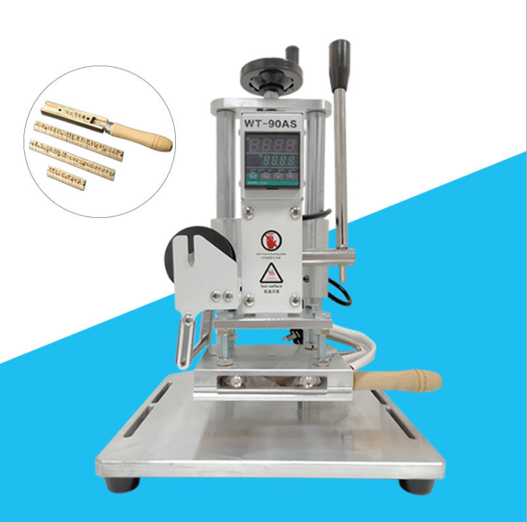 Double Rod Copper Head Hot Stamping Machine Die Embossing Machine Hot Foil