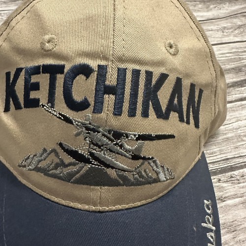 Ketchikan Alaska Embroidered Seaplane Outdoor Cap Hat Adjustable Strapback - Picture 2 of 10