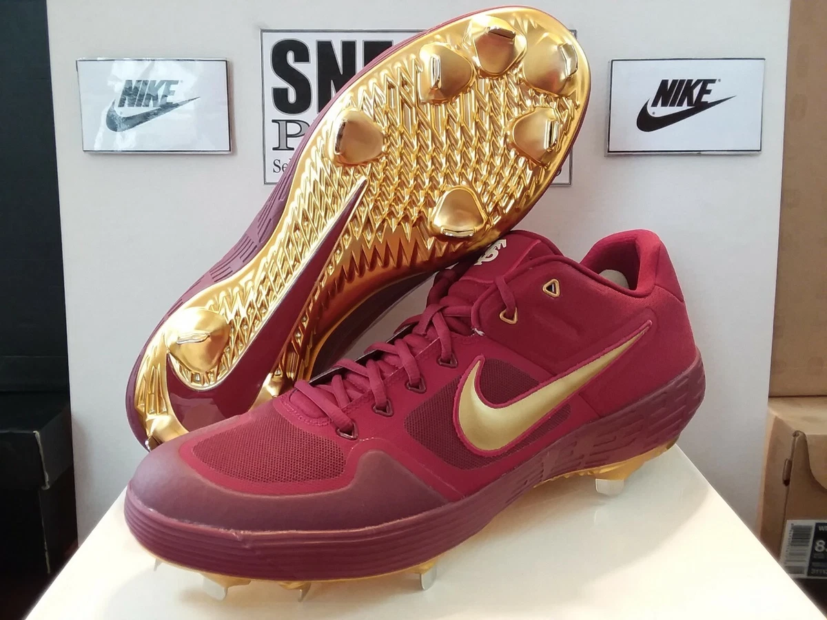 Maroon and gold huaraches cheap