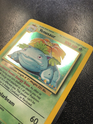 Venusaur 15/102 Pokemon Trading Card Game Base Set Unlimited, Mint