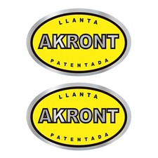 AUTOCOLLANTS STAR SAM® JANTE AKRONT JAUNE CHROMÉ MIROIR MOTO STICKERS