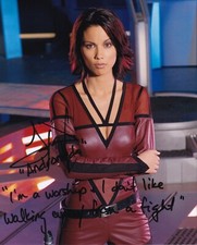 LEXA DOIG signed autograph 20x25cm ANDROMEDA in person autograph COA