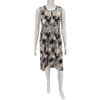 LOGO by Lori Goldstein Womens Hi-Low Hem Printed Dress Petite XX-Small Size - Image 1 of 4