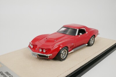 Chevrolet Corvette L88 coupe lights-up 1969 - red - 1-109 - 1/43 Stamp STM690004