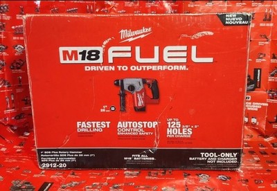  NEW  Milwaukee M18 FUEL 18V 1 in. SDS-Plus Rotary Hammer Drill 2912-20