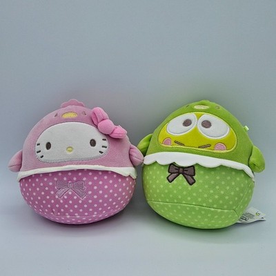 Sanrio Hello Kitty Keroppi Easter Chick Squishmallow Lot of 2 2025 Plush