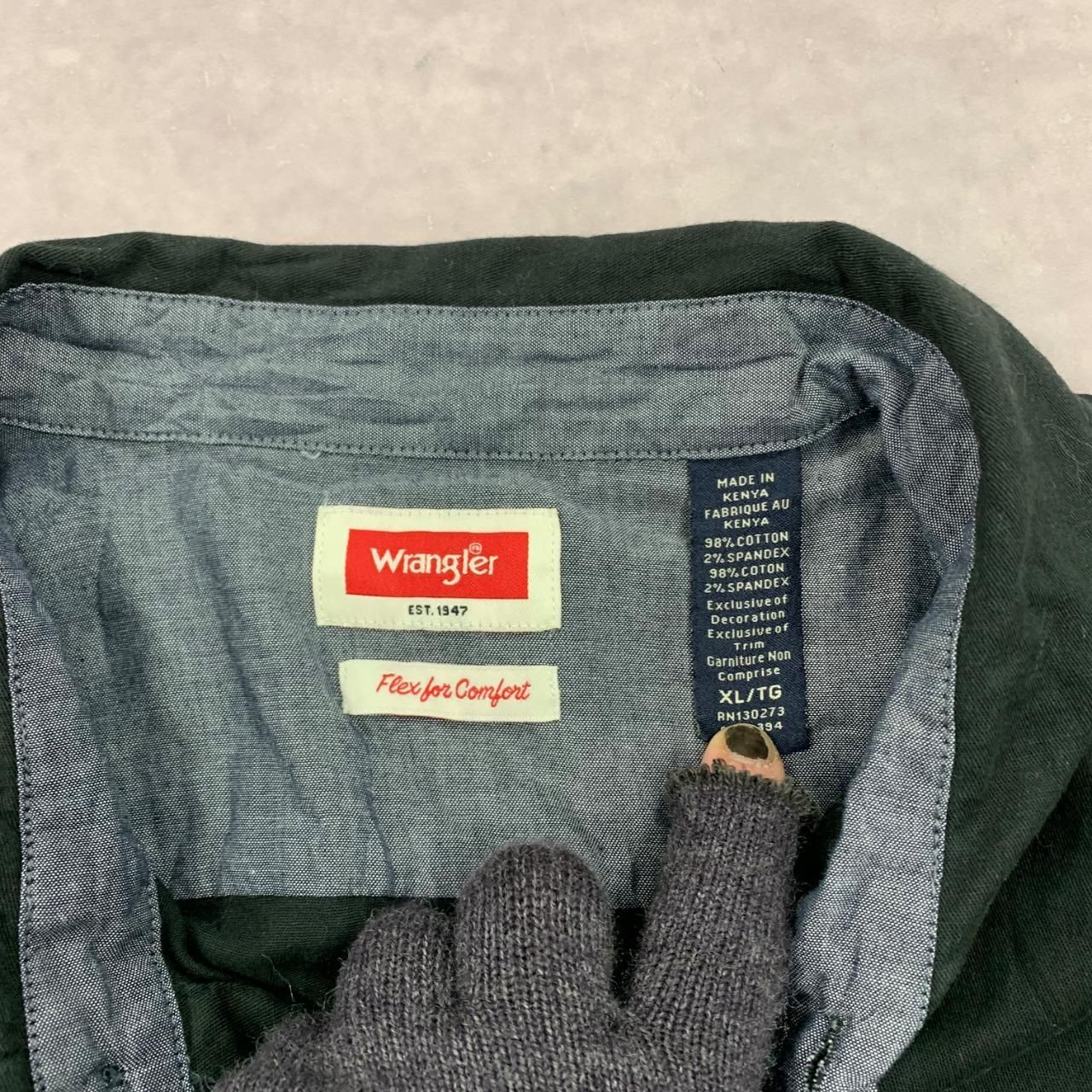 Wrangler Shirt short sleeve shirt with chest pockets Men's XL thumbnail 4