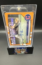2023 Topps Big League-Steven Kwan #32 Electric Orange Autographs