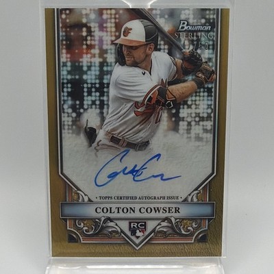 Topps 2024 Bowman Sterling Colton Cowser RC Auto Gold Refractor #RA-CC /50