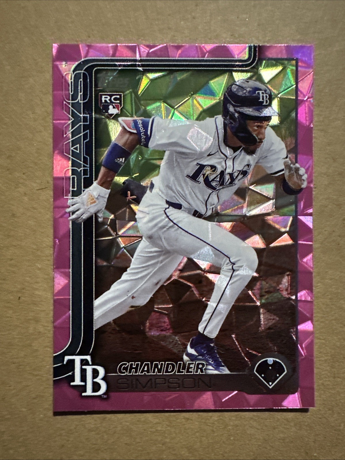2025 Topps Update Chandler Simpson #US277  RC Pink Diamante Foil
