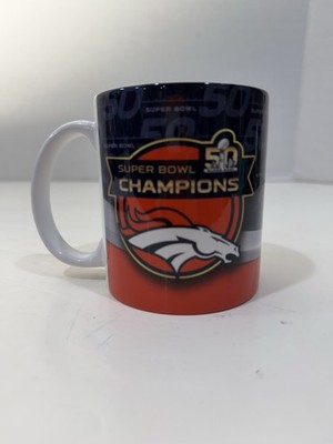 Denver Broncos Super Bowl Champions 50 Coffee Mug NFL Football Ceramic