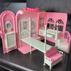 Vintage 1998 Mattel Barbie Purse Bed & Bath Playset Folding Case #18605