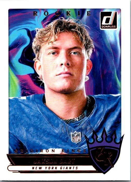 2025 Donruss Football Jaxson Dart Gridiron Kings Rookie New York Giants Rookie