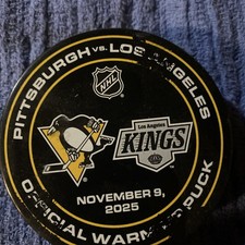 Pittsburgh Penguins Versus LA Kings  Official Warm Up Puck