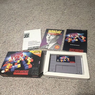 Tetris 2 Nintendo SNES Game w/ Box and Manuals