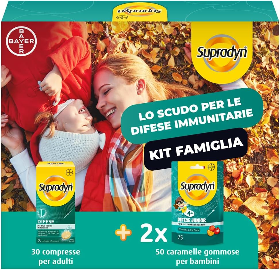 Difese Kit Integratore Multivitaminico Completo Vitamina C Zinco