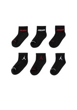 Nike Jordans Socks Ankle Jumpman Basketball Cushioned SZ YTH 3Y-5Y Black,WMN 4-6