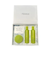 Fekkai Apple Cider Detox Shampoo & Rinse Detangler 8.5oz ea & Scalp Scrub 7.5oz