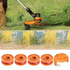For WORX WG150E WA0004 4pcs Replacement Spool And Line + Cap For Grass Trimmer