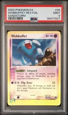 2003 POKEMON EX SANDSTORM #26 WOBBUFFET-REVERSE FOIL PSA 9 on eBay