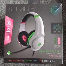 XP-Match Your Set-Up Gaming Headset, White Pink and Green