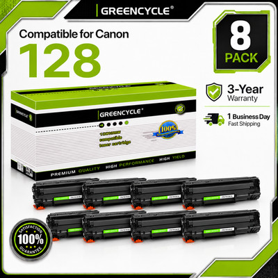 8PK 128 CRG128 Toner Cartridge Compatible with Canon ImageCLASS D550 D560 MF4412