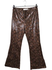 BERSHKA Pantalone a zampa d’elefante Donna Pantalone Taglia IT 44 marrone-nero