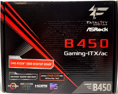 ASRock Fatal1ty B450 GAMING-ITX/AC AM4 Mini-ITX AMD Motherboard *NEW*