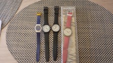 lot de 4 montres swatch  swiss  les piles sont a changer