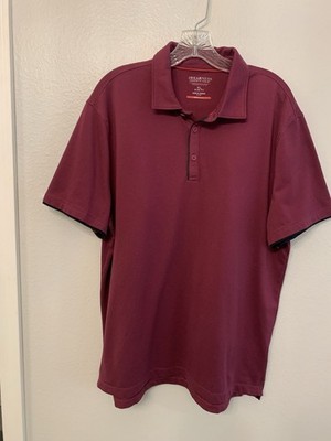 Awearness Kenneth Cole, Men s Polo Shirt, Sz XL, Maroon, Pullover, Short Sleeve,