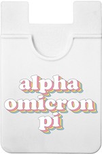 Sorority Shop Alpha 2.25"W x 3.25"L, White with sorority specific colors