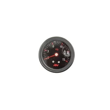 Redhorse Fuel Pressure Gauge 5002-15-3; Liquid Filled, Black, 0-15psi 1.5 in.