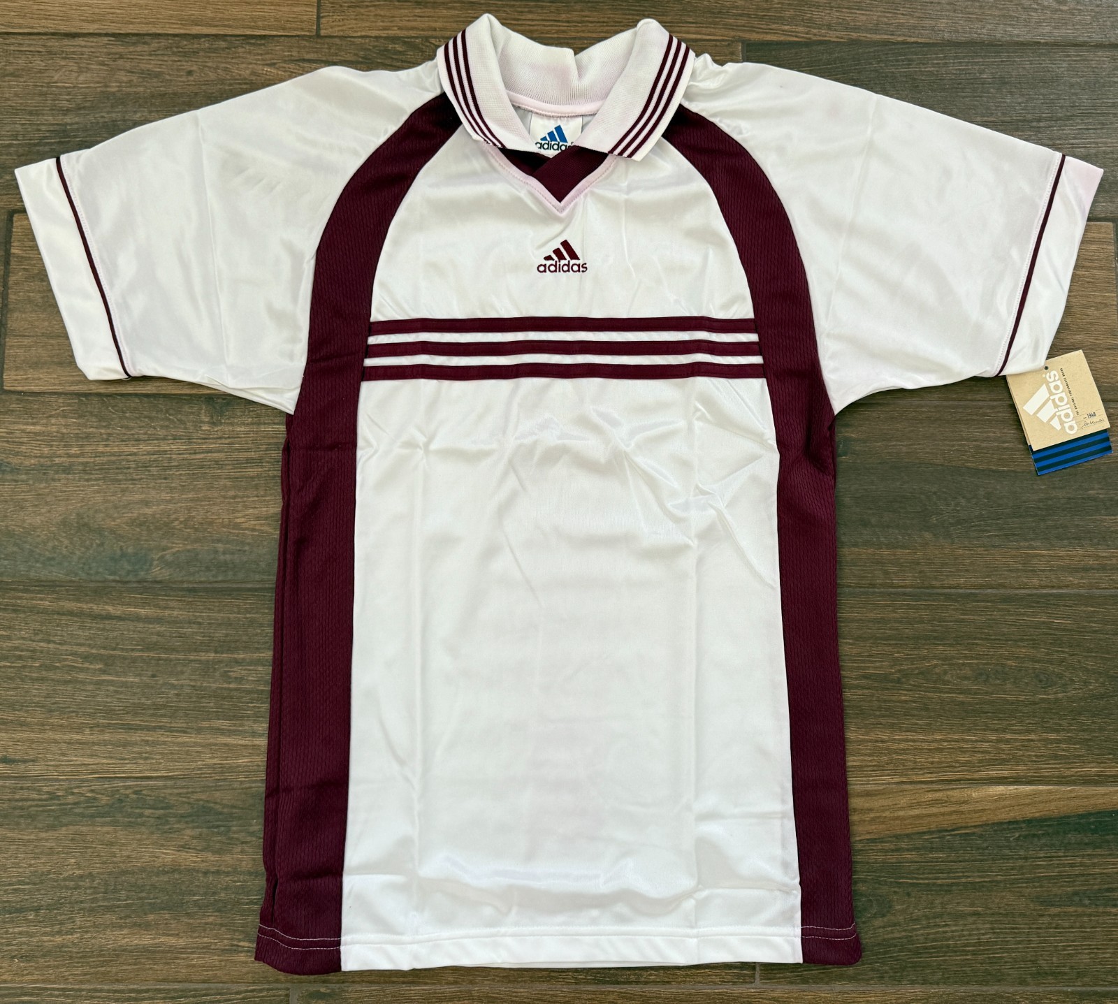 Vintage Adidas Kaiser Germany 2000s Away Soccer Jersey Maroon Fits Morocco NWT