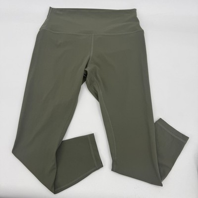 LULULEMON Align II High Rise Legging Size 10 Olive Green Ankle W5CT3S
