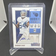 2018 Panini Contenders Rookie Ticket Autograph Auto #155 Rashaan Evans Rookie RC