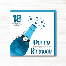 Personalised Handmade Male Birthday Card, 21st,30th,40th,50th,60th Uncle, Son