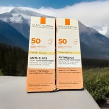 La Roche-Posay Anthelios Tinted Mineral Fluid Sunscreen EXP: 7/26❗️LOT OF 2❗️