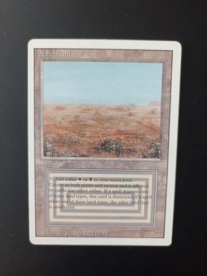 Scrubland/Brousse Revised Dual land Magic MTG - Photo 1/2